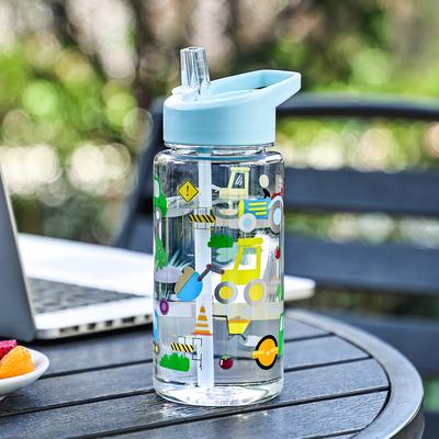 ModernMart Cute Dinosaur Straw Water Bottle Portable Kids Ice Cream Cup h