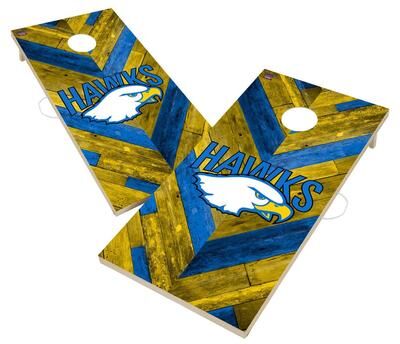 Skip's Garage Hilbert College Hawks Cornhole Board Set