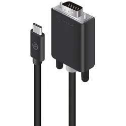 ALOGIC ELUCVG-02RBLK Videokabel-Adapter 2 m USB Typ-C VGA (D-Sub) Schwarz