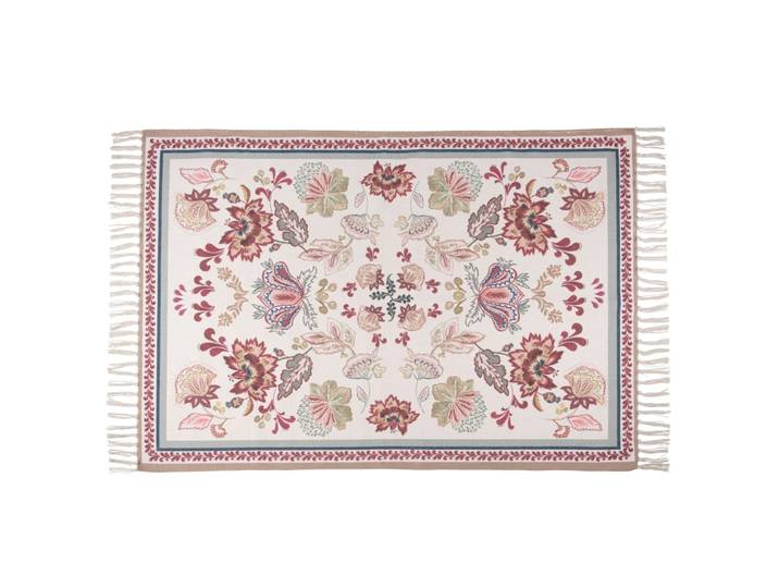 Mehrfarbiger Teppich aus recycelter Baumwolle, 90 x 130 cm