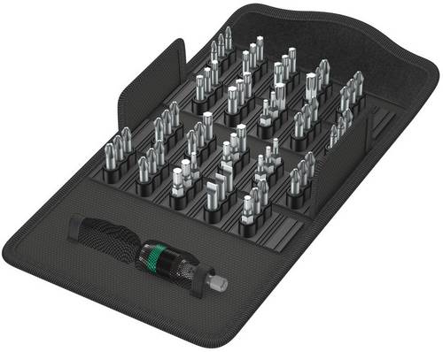 Wera 8600/889-60 TZ Bit-Safe 05057122001 Bit-Set 61teilig Schlitz, Kreuzschlitz Phillips, Kreuzschlitz Pozidriv, Innen-Sechskant, Innen-TORX
