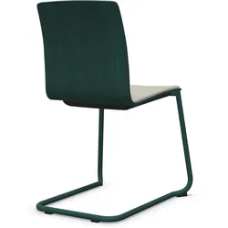Profim Com K22V1 Besucherstuhl, Freischwinger, stapelbar, Schale aus Schichtholz, Sitz gepolstert frei konfigurierbar