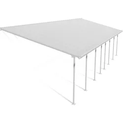 Palram - Canopia Aluminium Terrassenüberdachung Feria | Weiß | 387x1212x305 cm - Weiß