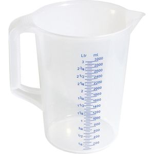 Contacto Messbecher 3078/300, 3 Liter, Kunststoff, unzerbrechlich und sterilisierbar