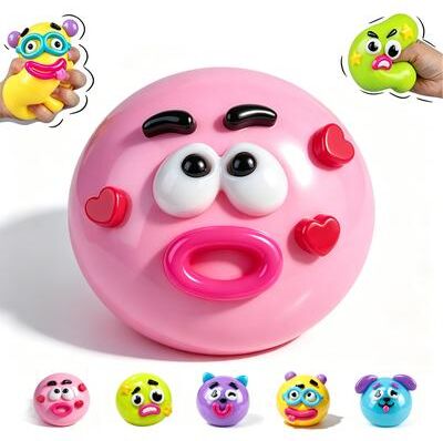 JoyToys Smushers Dog Face Swap Slow Rise Squishy Toy Soft Sensory Fidget Blind Box Gift e