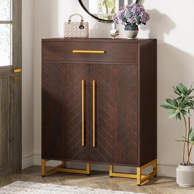 BLUEBELL Modern Shoe Storage Cabinet with Drawer and Door