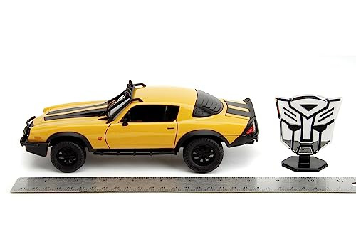 Jada Toys Transformers Bumblebee 1977 Chevrolet Camaro Modelauto - Geel - Schaal 1:24 - 20 cm