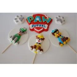Zuckerdekorationen „Paw Patrol“, 6 St.