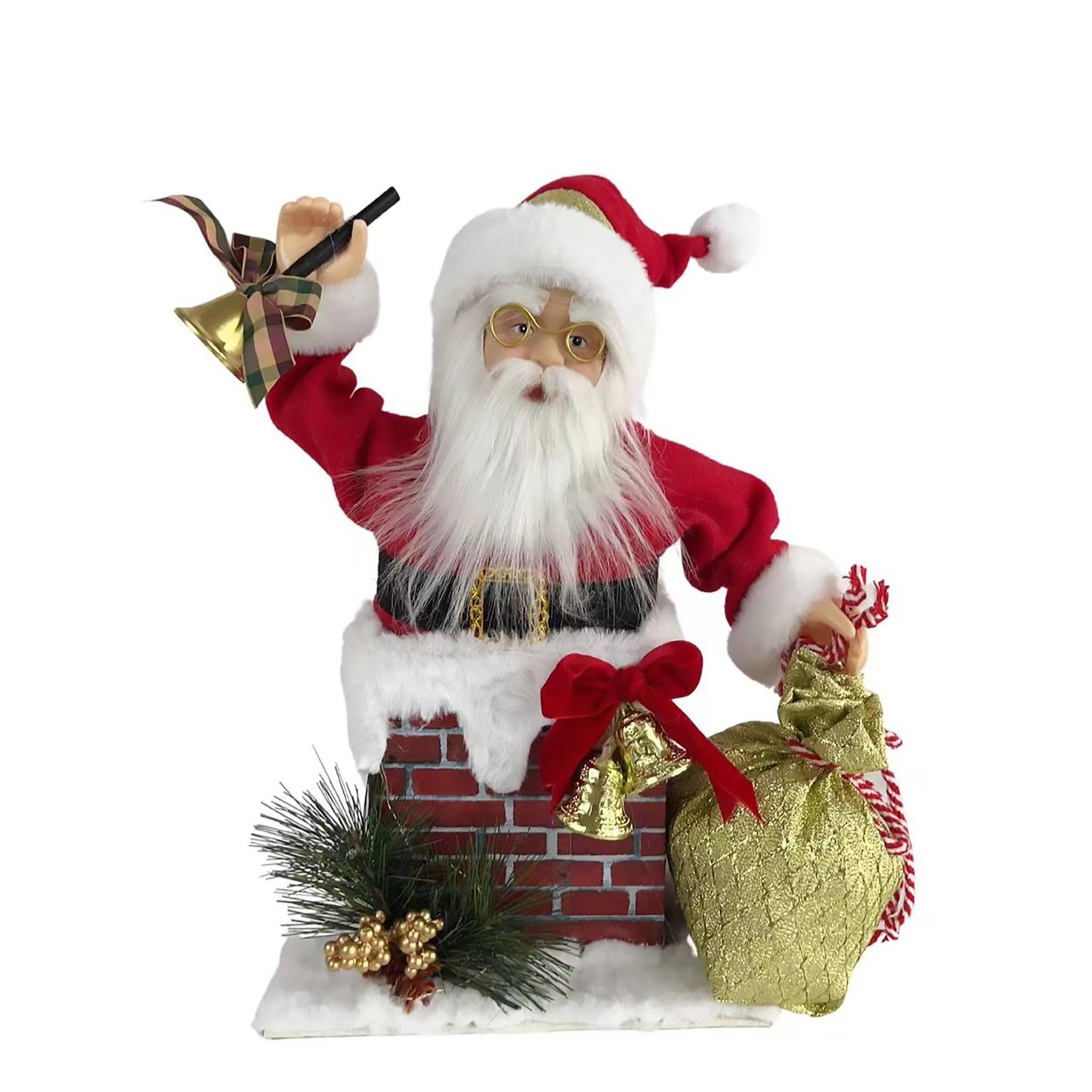 SHX Animierter Weihnachtsmann im Schornstein SHXCD2404
