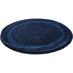 Kleine Wolke Badteppich Mystic Navy 100 cm rund