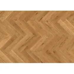 ter Hürne Estate Collection Parkett Eiche ausgeglichen gebürstet Fischgrät Jordaan 600x14x120 mm