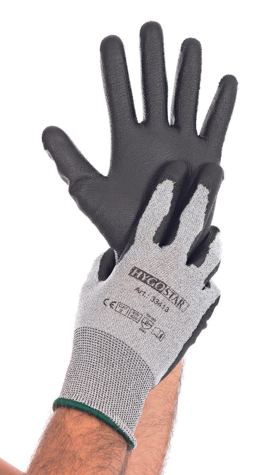 HYGOSTAR Arbeitshandschuhe Cut Safe Touch 8 grau 33415