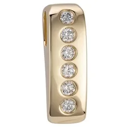 DIAMOUR Anhänger 6 Brillanten zus. ca. 0,15ct Gold 375