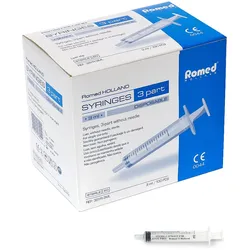 Romed Einmalspritzen, 3-teilig, steril 2 - 3 ml / 25 Stück