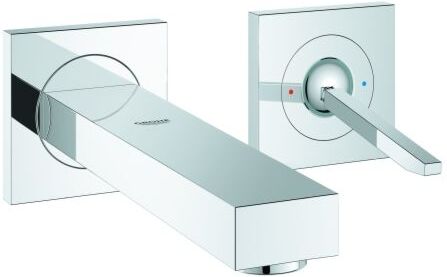 Grohe Eurocube Joy Waschtischarmatur 19997000 chrom, 2 Loch Wandarmatur, Ausladung 171 mm