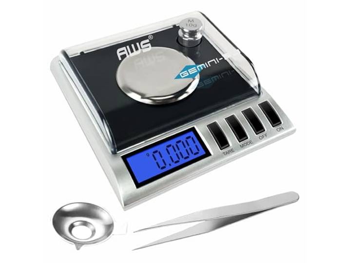 AMERICAN WEIGH SCALES Black Gemini 20 schwarz Digitale Küchenwaage, Kunststoff