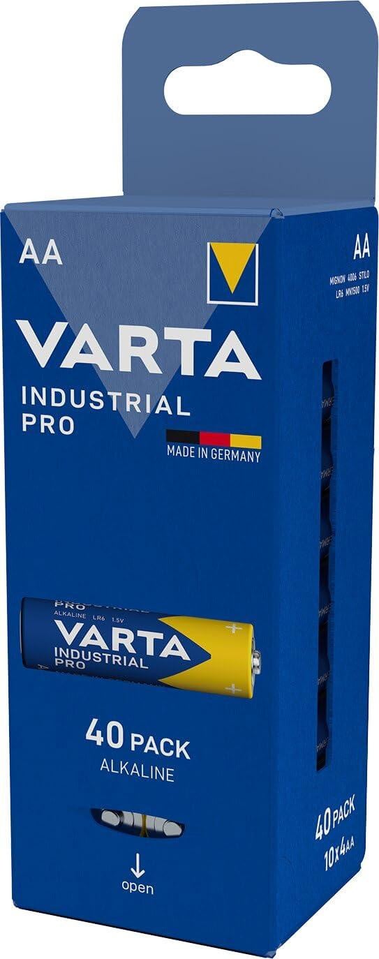VARTA Industrial Pro AA-batterijen, 40 stuks, Alkaline, 1,5V