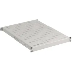 EFB Elektronik 19" 1HE Schwerlast Fachboden, tiefenverstellbar, 150 kg, Schranktiefe 800..1000, RAL7035, Serverschrank Zubehör, Grau
