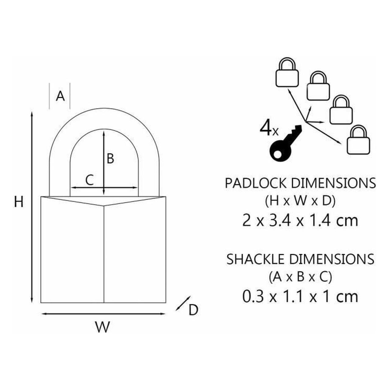 Master Lock Vorhängeschloss (9120EURQCOLNOP)