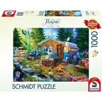 Jeff Haynie: Mit dem Caravan in den Bergen, Puzzle 1000 Teile