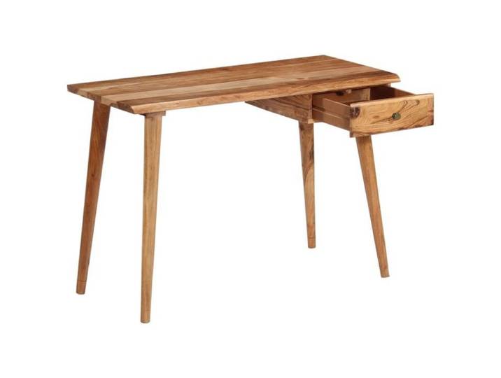 Bureau BURKE Brun Table à écrire - 1 PERSONNE - Bois d'acacia massif 110x50x76 cm - BB57