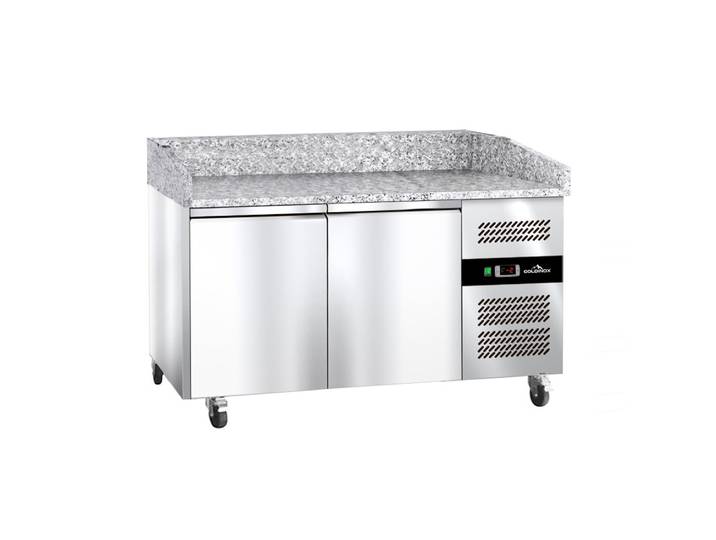 Meuble À Pizza Réfrigéré Tropicalisée Avec Granit 2 Portes Premium - Goldinox