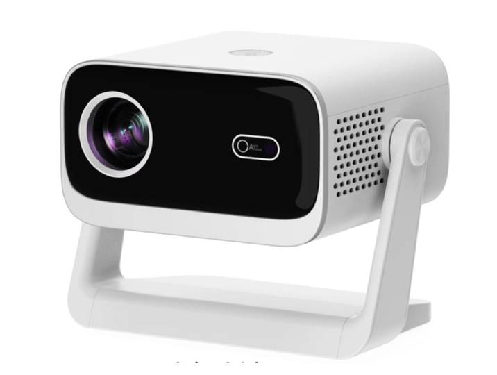 [Focus Électrique &amp; Keystone Automatique] Mini Projecteur avec WiFi Bluetooth, PUTRIMS S28 300 ANSI 1080P Support Film Orientable à 145° Zoom 50% Entièrement Scellé Petit Projecteur pour Téléphone TV Stick HDMI USB