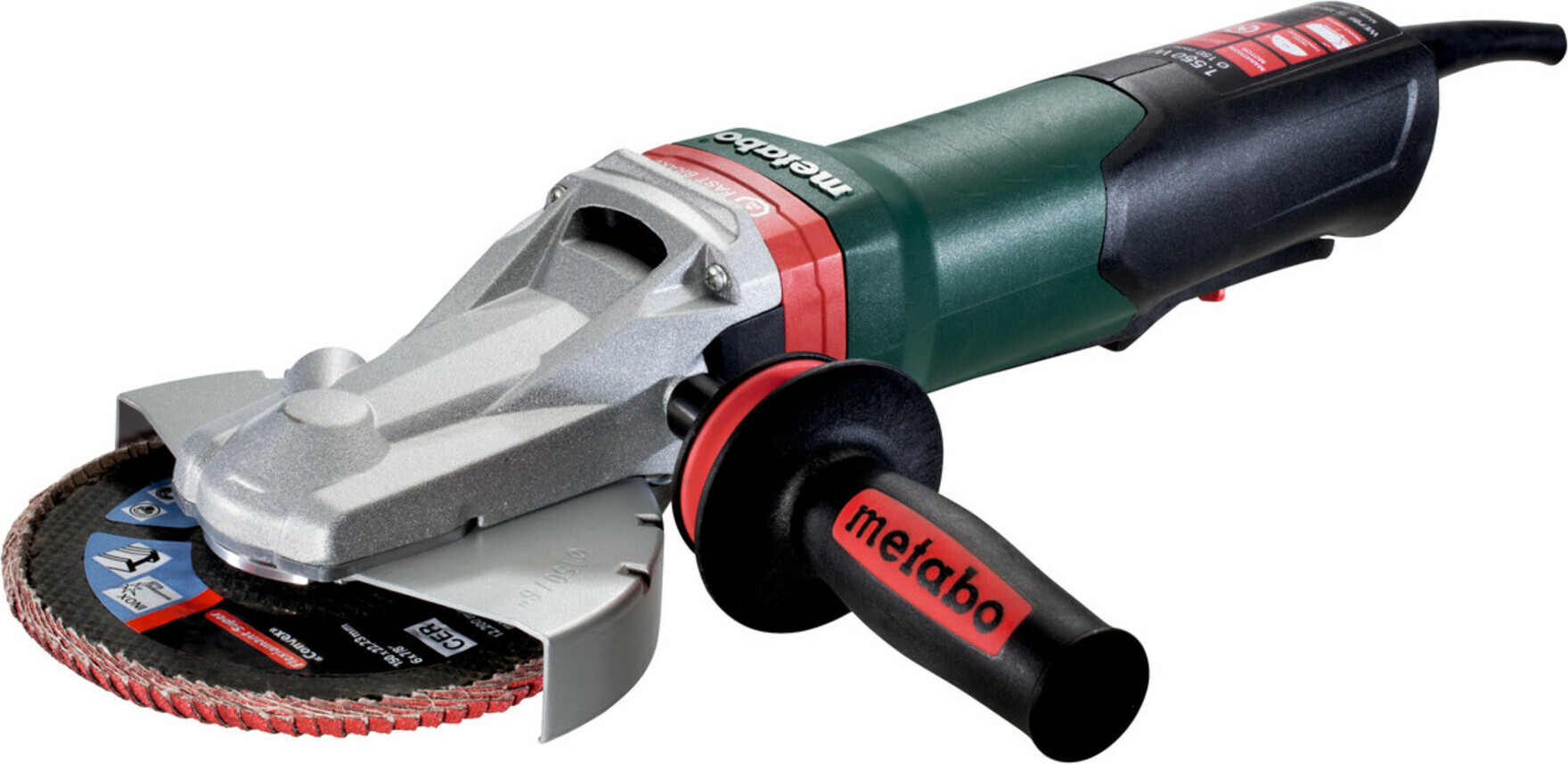 Metabo Flachkopf-Winkelschleifer WEPBF 15-150 Quick, Karton