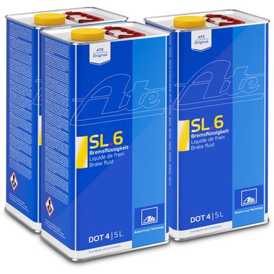 Ate 3x 5 Liter Bremsflüssigkeit SL.6 DOT4 [Hersteller-Nr. 03.9901-6403.2]