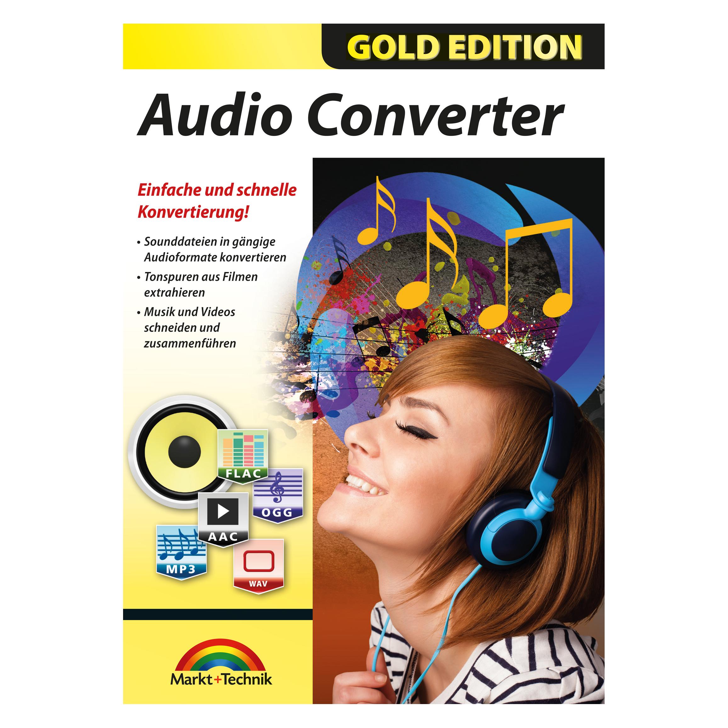 Markt + Technik Audio Converter Gold Edition Download Code (1 User, 1 Geräte/User, unbegrenzt) (90825)