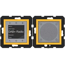 Hager WAN6110C16 Radio Touch UP DAB+, Bluetooth m. Lautsprecher,A.x/C.x, saffron, matt