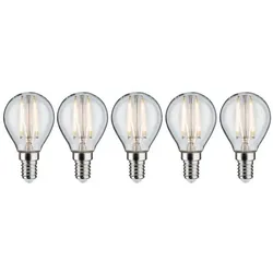 Paulmann 5090 Bundle 5xLED Filament Tropfen E14 2,6W wie 25W warmweiß 2700K