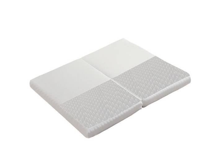Matelas pliable QAVRYL 140 x 200 x 10 cm mousse 23D H3 housse lavable blanc