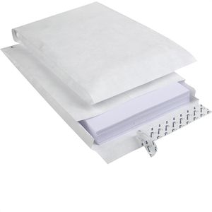 Tyvek Faltentaschen 11843, B4a, weiß, ohne Fenster, haftklebend, 100 Stück
