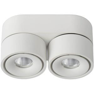 Lucide Deckenstrahler Yumiko, weiß mit LED, 2-flammig, dreh- und schwenkbar, warmweiß