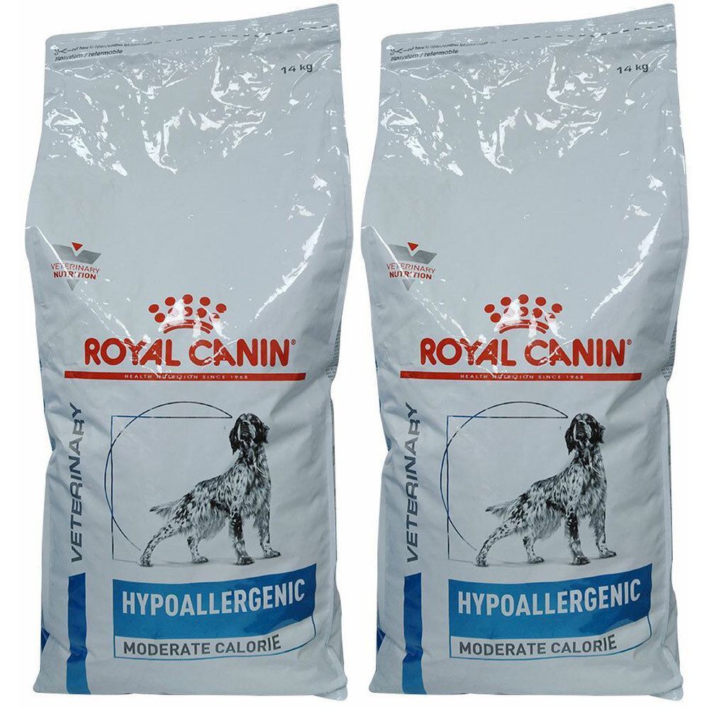 Royal Canin Canine Hypoallergenic Moderate Calorie 14kg x2 2x14 kg Pellets