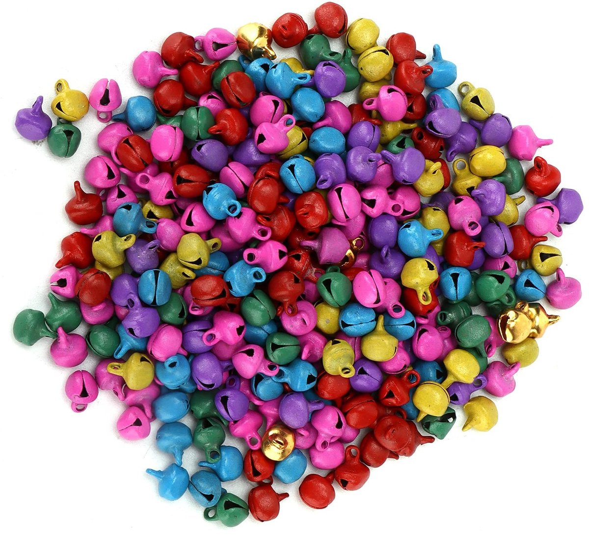 Dailygoods Jingle Bells 300 stuks - Mini Belletjes voor Knutselen en Sieraden Maken - 6 mm
