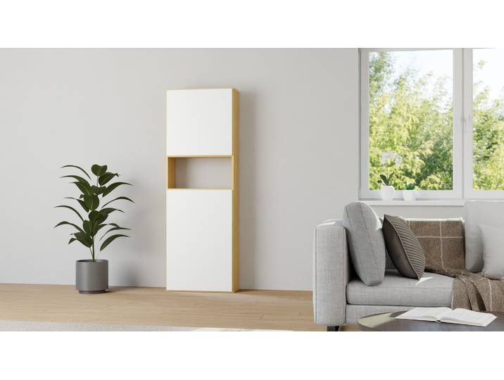 Hohes Regal skandinavischer Stil Buche Natur geölt
