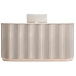 Empfangstheke Ladentheke Kassentheke Geschäft Salon Beige 190×60 cm【M Tiaowen 190】