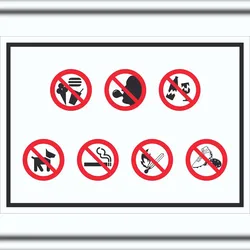 HB-Druck Schild Platz- und Hallenordnung Symbol A2 (420x594mm)
