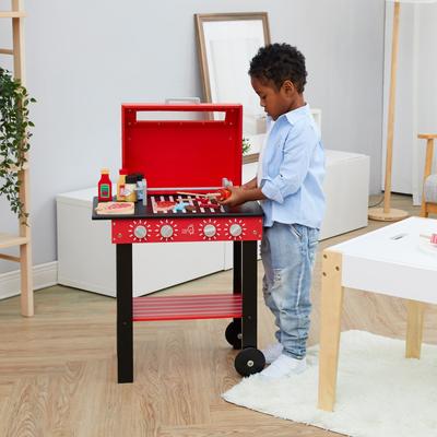 Teamson Kids - Little Helper Backyard BBQ Play Stand Play Kitchen