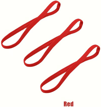 Inspire Picks 3PCS Sports Headbands Non Slip Elastic Sweatbands For Running Yoga And Fitness Unisex 3pcs Red