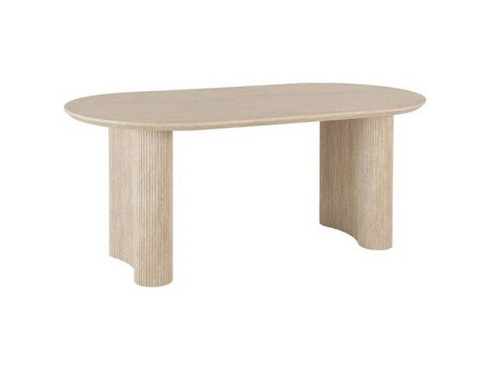 Mid.you Esstisch, Eiche, oval, Säule, 90x75x180 cm, Esszimmer, Tische, Esstische, Esstische oval