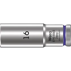 Wera 8790 HMB Deep Steckschlüsseleinsatz mit 3/8"-Antrieb Violett - 05004538001 - Violett