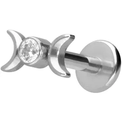 Titan Labret mit Push Fit 2 MONDE + KRISTALL