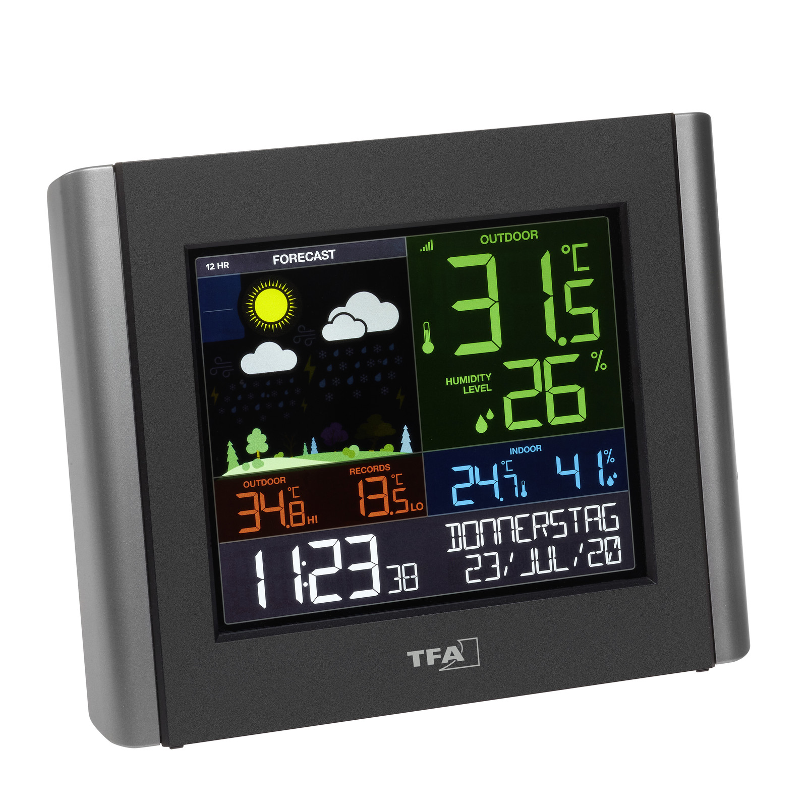 TFA Dostmann Funk-Wetterstation VIEW METEO met Wi-Fi, modelnummer 35.8000.01