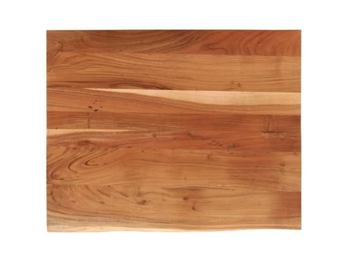 GHVBNMF Schreibtischplatte Massivholz Akazie 90x80cm Baumkante Tischplatte Echtholzplatte aus Akazien-Massivholz mit unregelmaessiger Naturkante fuer Arbeitszimmer, Home Office und Wohnzimmer.