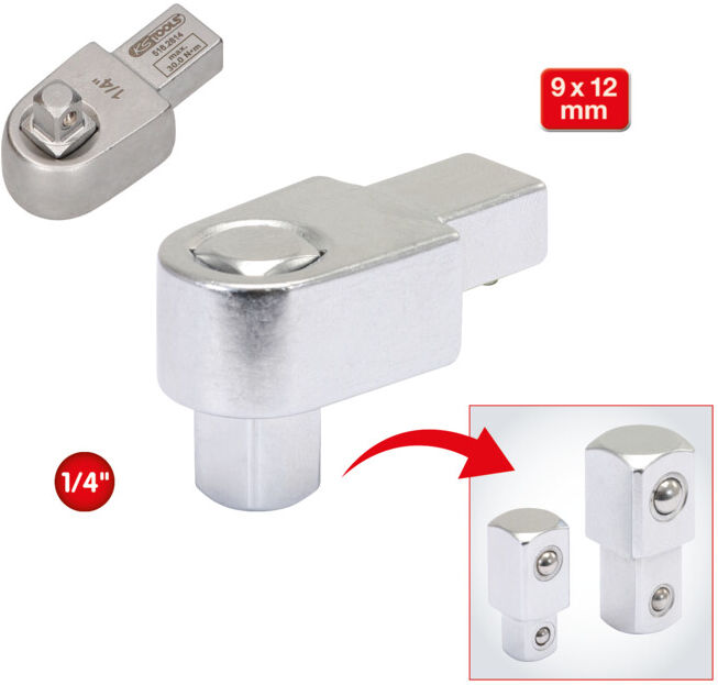KS Tools 9x12mm Adaptateurs pour douilles, 1/4