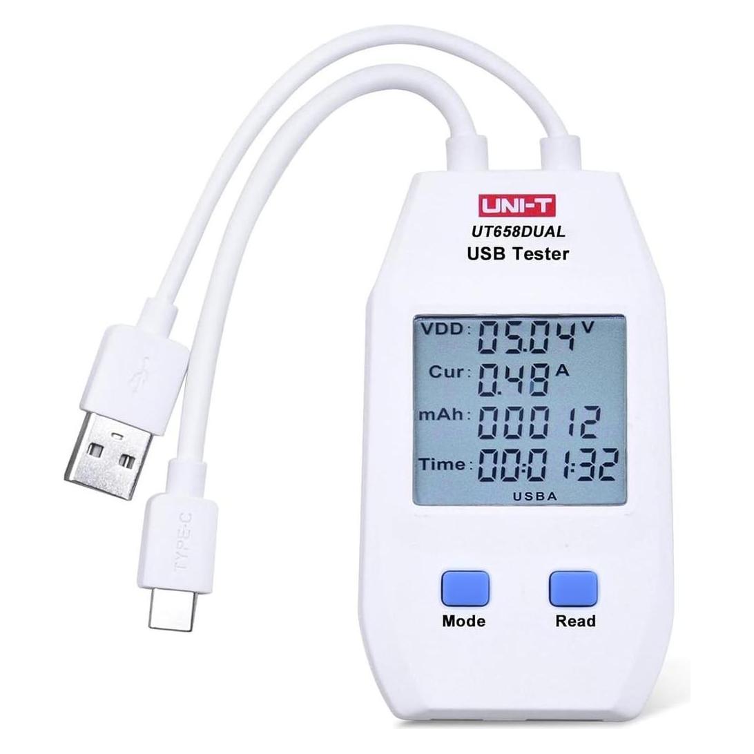 Uni-T UT658 Dual-USB-USB-C-Buchsentester (Kabeltester) (MIE0415)