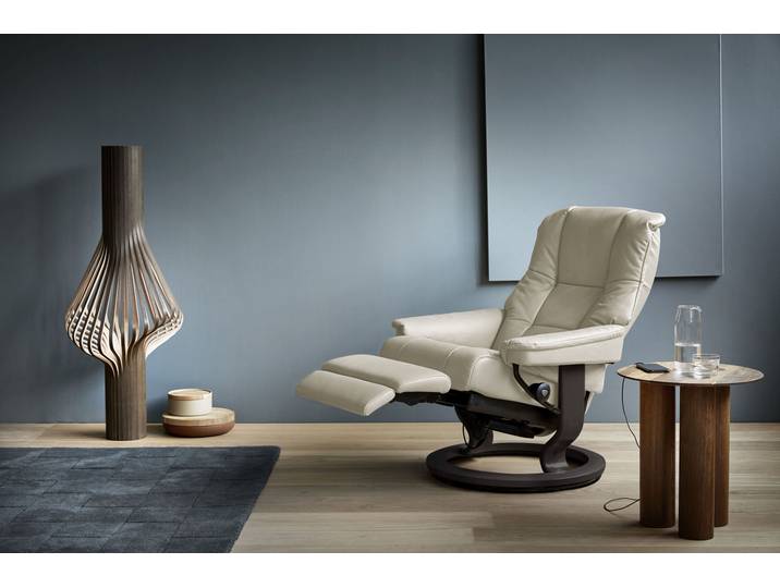 Relaxsessel, Leder Batick, Beige, 79×101×77 cm, Elektrisch Verstellbar, Klassisch, Stressless